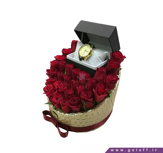 تزیین جعبه کادو با گل طبیعی - جعبه گل رز آریسته - Ariste | گل آف